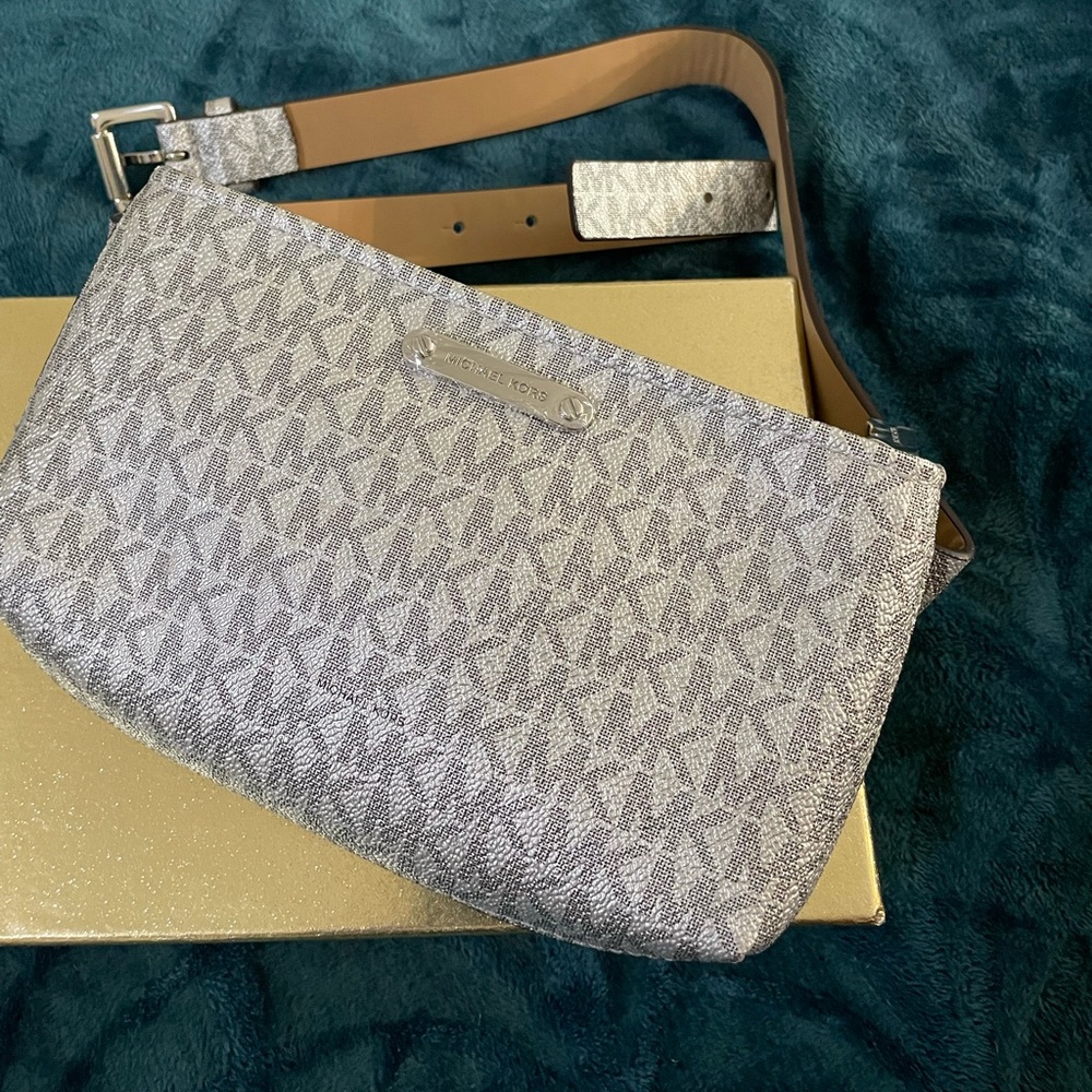 Silver Micheal Kors Belt Bag / Fanny Pack